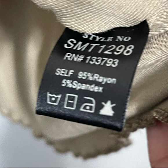 POL Ombre Half Sleeve Boho Top Buttons Brown Tan Boho Womens Small. 2 for$20 - Picture 7 of 7